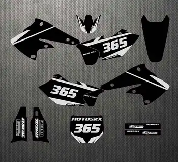 0824 3M Motocicleta Equipe Gráfica e Fundos Adesivo Decalque Kits para a Kawasaki KXF 250 2004 2005