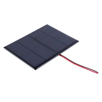 1/2/4Pcs Mini Painel Solar 1W 3V 100MA Pequena Célula Solar Módulo Policristalino Bordo Exterior DIY Solar de Bateria Carregador de Telefone Celular