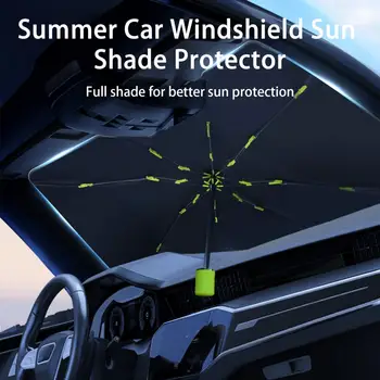 1 Conjunto de Viseira de Sol do Carro prova de raios UV do Sol Sombra do Guarda-chuva de Verão pára-brisa do Carro Sombra de Sol, Protetor