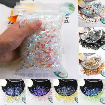 100pcs Aurora Mistura de Cristal Strass Arte do Prego Encantos 3D Faltback Diamante de Vidro, Decoração de Unhas DIY Enfeite de Jóias Acessórios