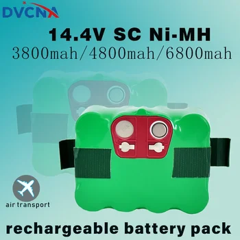 14,4 V SC Ni-MH bateria recarregável 6800mAh Aspirador de pó de Varrição Robô para KV8 XR210 XR510 XR210A XR210B XR510B XR510D