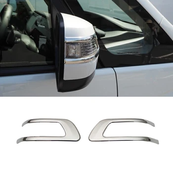 1Pair ABS Cromados Laterais Espelho Retrovisor Capa da fita de Guarnições de Etiqueta para a Honda Stepwgn Spada