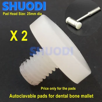 2 pcs Autoclavável Almofadas de Substituição para o implante Dentário Osso Martelo Dental Martelo de Cuidados Dentários materiais