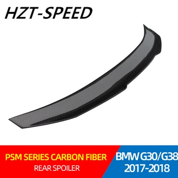 2017 - 2018 Para BMW Série 5 G30 G38 Modificado PSM de Fibra de Carbono, vidro Traseiro Spoiler Traseiro, Spoiler de Tecto para BMW