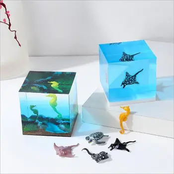 3 pcs/muito estilo Diferente de Resina 3D mini Geleira animal de Skate material epóxi molde makeing jóias de enchimento para DIY jóias