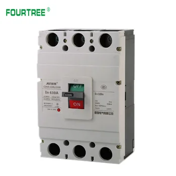 3P 500A 630A COMUM Moldada Disjuntor de caixa de Curto-Circuito de Proteção contra Sobrecarga de CA Interruptor do Ar CDM1-630L/3300 400 V 50-60Hz