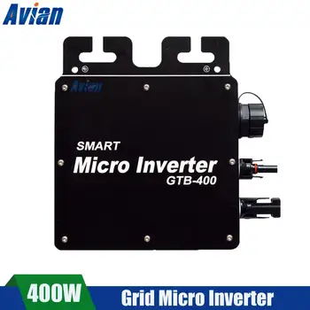 400W MPPT Micro Inversor 120V 230VAC Saída 22V-50VDC de Entrada com WIFI Monitor IP65 Smart Grid Tie Inversor