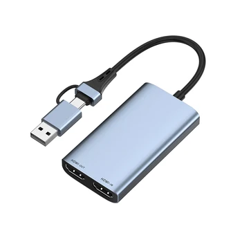 4K 1080P USB Placa de Captura de Vídeo Loop Out HDMI ao Vivo Streaming de Áudio Jogo ao Vivo, Gravação em HD de Caixa Para o Xbox Um PS4 Nintendo Mudar