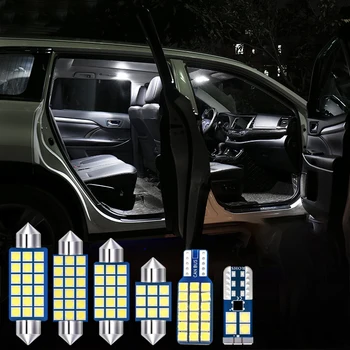 4pcs Auto Lâmpadas LED luzes do Interior do Carro Kit de Dome Luzes de Leitura Tronco Lâmpada para o XV Subaru Forester 2013 2014 2015 2016 2017 2018