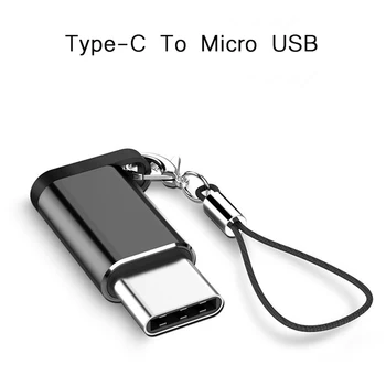50pcs/monte Micro USB Fêmea Para Tipo C Macho Adaptador Conversor de Dados USB Conector do Carregador de Conversão Para Xiaomi 5/4C Huawei V8/P9
