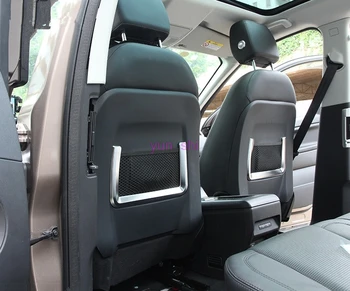 ABS Cromado Para Land Rover DISCOVERY ESPORTE 2015-18 banco de Trás do Saco de Rim de Lantejoulas Aparar a Decoração Interior Modificado Adesivo de Carro-estilo