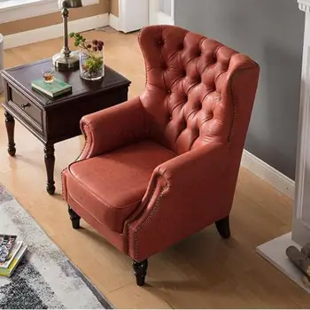 American único tecido de sofá Europeia pequena família de alta volta tigre cadeira quarto a tecnologia de estudo de pano de lazer cadeira