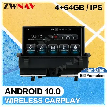 Android 10.0 do Carro da tela de Leitor Multimídia Audi Q3 2011 2012 2013 2014 2015 2016 GPS de Navegação de Rádio Estéreo de Áudio da unidade principal
