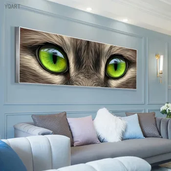 Arte moderna Olhos de Tigre Tela de Pintura na Parede Cartazes e Estampas Animais Parede Imagens de Arte para Casa, Decoração Sala de estar
