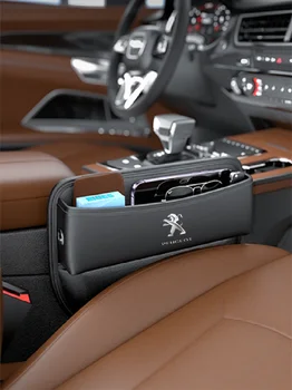 Assento de carro slot de armazenamento de caixa para Peugeot 3008 4008 5008 308 2014~2021 2008 2013~2018 Auto peças saco de armazenamento