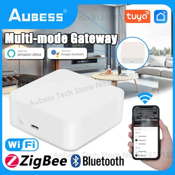 AUBESS Tuya Zigbee, WiFi/Bluetooth Malha de Gateway de Hub Casa Inteligente Ponte Vida Inteligente Controle Remoto Funciona Com Alexa Google Assistente