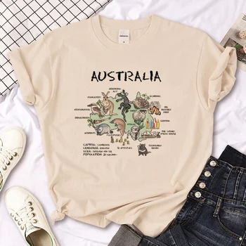 Austrália dólar Australiano t-shirt das mulheres gráfico engraçado verão t-shirts menina streetwear engraçado roupas