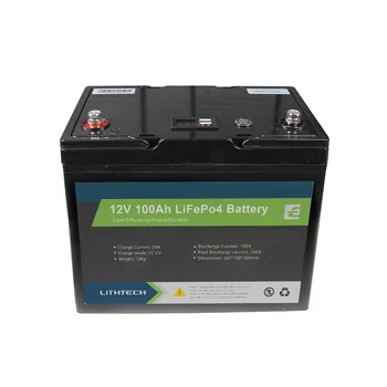 Bateria de lítio Produto Novo Carregamento Rápido 12v 100ah Robô Tempo de Armazenamento de Energia Solar Moto lifepo4 do íon do lítio da bateria de 100ah