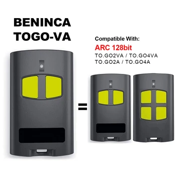 BENINCA TOGO-VA ARCO de 128 bits 433.92 MHz Garagem com Controle Remoto Beninca PARA.IR 2VA 4VA