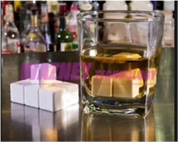 BRANCO PÉROLA Whisky pedras de veludo saco, 100% natural, uísque rochas vinho de gelo pedra * 100set/muito(900pcs)