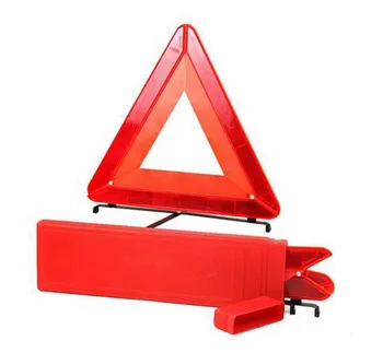 Carro De Emergência Desagregação De Triângulo De Aviso Vermelho Refletivo De Segurança Perigo De Carro Tripé Dobrado Sinal De Stop Refletor Decorar Acessórios