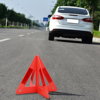 Carro de Emergência Desagregação de Triângulo de Aviso Vermelho Refletivo de Segurança Perigo de Carro Tripé Dobrado Sinal de Stop Refletor reflectante