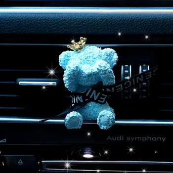 Cartoon Coroa Urso Carro De Ventilação De Ar Ambientador Fragrância Do Perfume Decorações Difusor Ctue