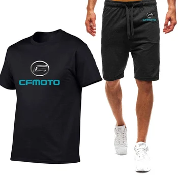 cfmoto 2023 estilo de Verão dos Homens de lazer confortável respirável Nove Cor de manga Curta T-shirt Simples e Casual, Moda Casual Terno
