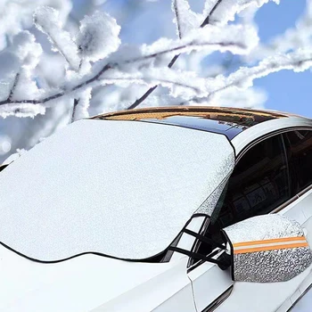 Cobertura de neve Branca de Alumínio do Filme Durável 116 X 147 Cm Universal PP Algodão, tecido Não-Tecido Auto Acessórios do Exterior Engrossado