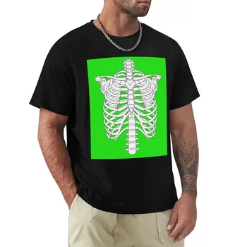 Costelas Greenscreen, engraçado, Design para Homeoffice Videoconferência T-Shirt de verão tops suar a camisa de mens de altura t-shirts