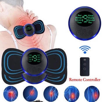 Display LCD Smart Elétrico de Pescoço com Massageador Recarregável EMS Vértebra Cervical Massagem Patch Para o Músculo Relaxar Alívio da Dor