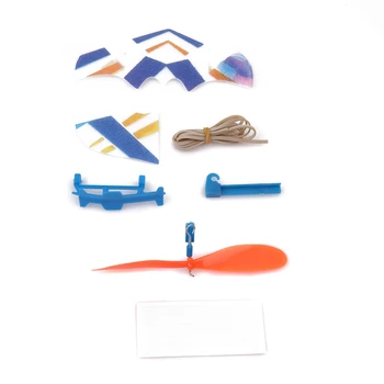 DIY Modelo de Aeronave Kits com propulsão a elástico Brinquedos de Plástico de Montagem de Aviões Modelo 2023 Nova Montada ao ar livre Modelo de Ciência Brinquedo