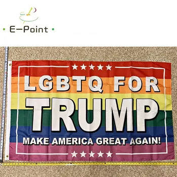 Donald Trump Bandeira FRETE GRÁTIS LGBT Para Trump arco-íris Gay Armas Sinal Cartaz 3x5 yhx0005