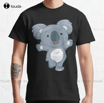 Feliz Koala Wilfred Happy Koala Engraçado Koala Koala Pai Chapéu, T-Shirt Clássica de grandes dimensões Camisas Personalizadas Aldult Adolescente Unisex Xs-5Xl