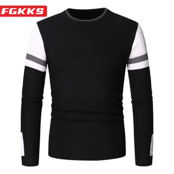 FGKKS 2023 Casual Sweater dos Homens Novos do Produto de Design Slim Moda Camisola de Alta Qualidade Venda Quente Casual Camisola Homens