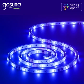 Gosund Tira do RGB Inteligente a Faixa de Luz Colorida Lâmpada LED max Extensão 10M de 16 Milhões de Controle Inteligente de Trabalhar Com Mihome App