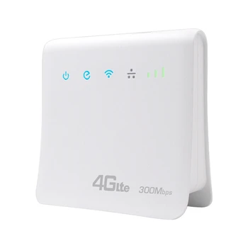 HFES 300Mbps Roteadores wi-Fi 4G LTE CPE Roteador Móvel Com Porta de rede de Suporte do Cartão SIM Portátil sem Fio Wifi Router-Plug UE