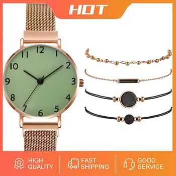 High-end Relógio feminino Como Um Requintado Presente Com Pulseira Relógio de Quartzo de Alta qualidade Relógio de Agulha Fivela do Bracelete Relógio Conjunto de 2023