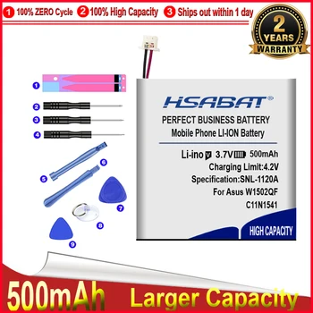 HSABAT 0 Ciclo 0B200-01760100,C11N1541 1ICP4/26/25 de Bateria para Asus W1502QF,ZenWatch 2 de Substituição de Alta Qualidade Acumulador