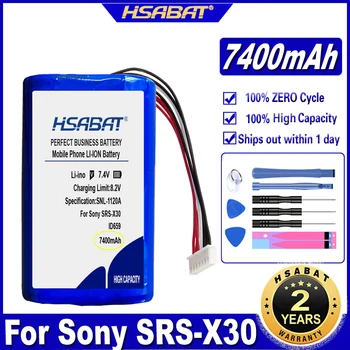 HSABAT ID659 ID659B ST-06S 7400mAh Bateria para Sony SRS-30, SRS-XB3, SRS-XB30, SRS-XB40 Baterias