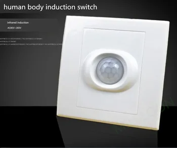 infravermelho indução do corpo humano mudar corredor Atraso sensorial interruptor de Fogo iniciar sensorial mudar AC85V~265V