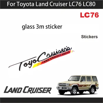Janela do lado Criativo Adesivos Para Toyota Land Cruiser LC76 LC80 Vidro Adesivo 3M Decoração Exterior Acessórios