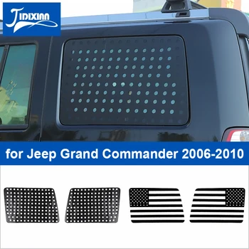 JIDIXIAN do Carro do PVC Janela Traseira Decoraiton Decalque Adesivos para Jeep Grand Comandante 2006 2007 2008 2009 2010 Acessórios do Exterior
