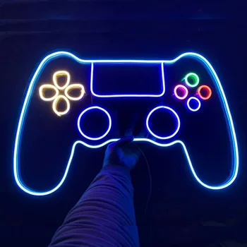 Jogo personalizado controlador de néon do Diodo emissor de Luz, sinal de Jogos Gamepad, Joystick sinal de néon do sinal de Néon do jogo a decoração da parede do quarto