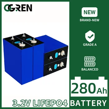 Lifepo4 280AH Bateria de 12V 24V 48V Recarregável de Lítio de fosfato de ferro de Células de Alta Qualidade Para EV RV Carrinho de Golfe Acampamento Sistema Solar
