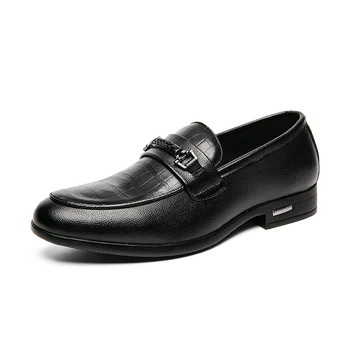 Marca de luxo Homens Sapatos Formais, sapatos de Vestido de Couro da forma Elegante Terno Shoes Sapato Social Masculino Mens Sapatos Casuais sapatos