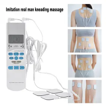 Massagem elétrica Adesivo Portátil de Mão Massager Eletrônico do Pulso Corpo Relaxar Aliviar a Dor LCD Digital Massagem de Corpo Estimulador