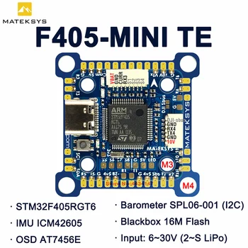 Matek Sistema F405-MINI-TE Controlador de Vôo interno STM32F405RGT6 ICM42605 w/OSD BEC 5V 10V para FPV RC Racing Drone DJI VTX