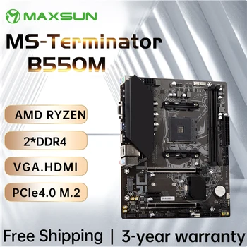MAXSUN AMD B550M Jogos de placa-Mãe Dual channel DDR4 Arranje R5 5600G CPU, placas-mãe de Combinação DDR4 16GB[8 GB*2] 3200MHz