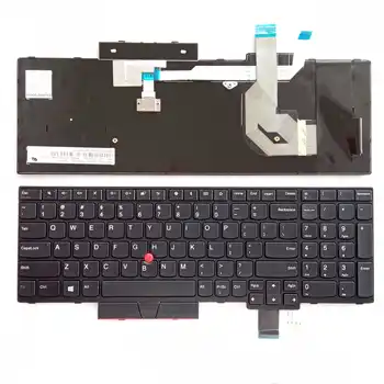Nova inglês americano Para o IBM Thinkpad T570 T580 P51S P52S NoBacklight Preto Com o Ponto Vara Notebook Teclado do Laptop